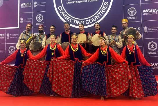 Dynamic Flickers Dance Academy performing traditional Indian folk dance at IEFF Vietnam 2026
