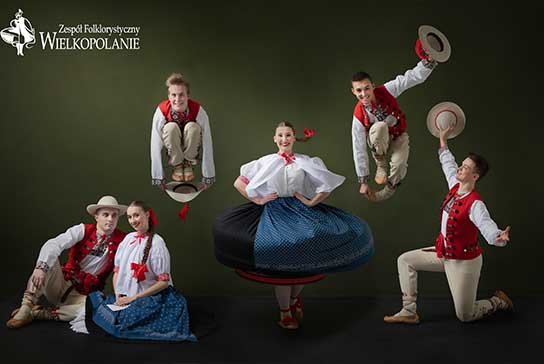 Folkloristic Group Wielkopolanie performing traditional Polish folk dance