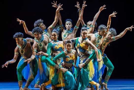 Members of Vinyasaa Academy of Fine Arts in traditional Sri Lankan costumes